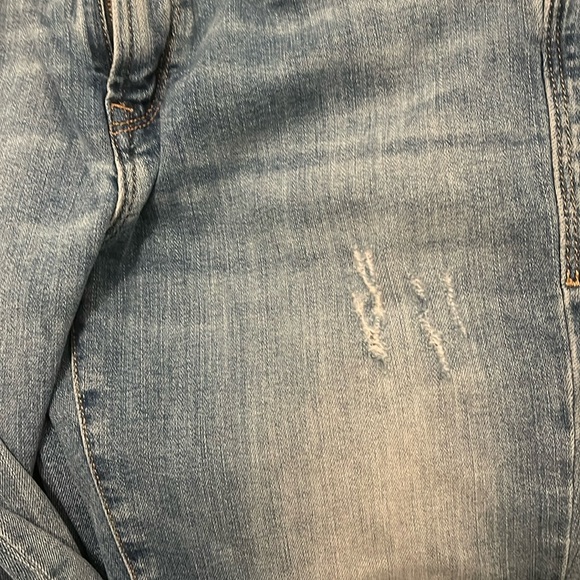 Mavi Ada Mid Rise Distressed Light Blue Wash Boyfriend Jeans 24X27 - Picture 7 of 11